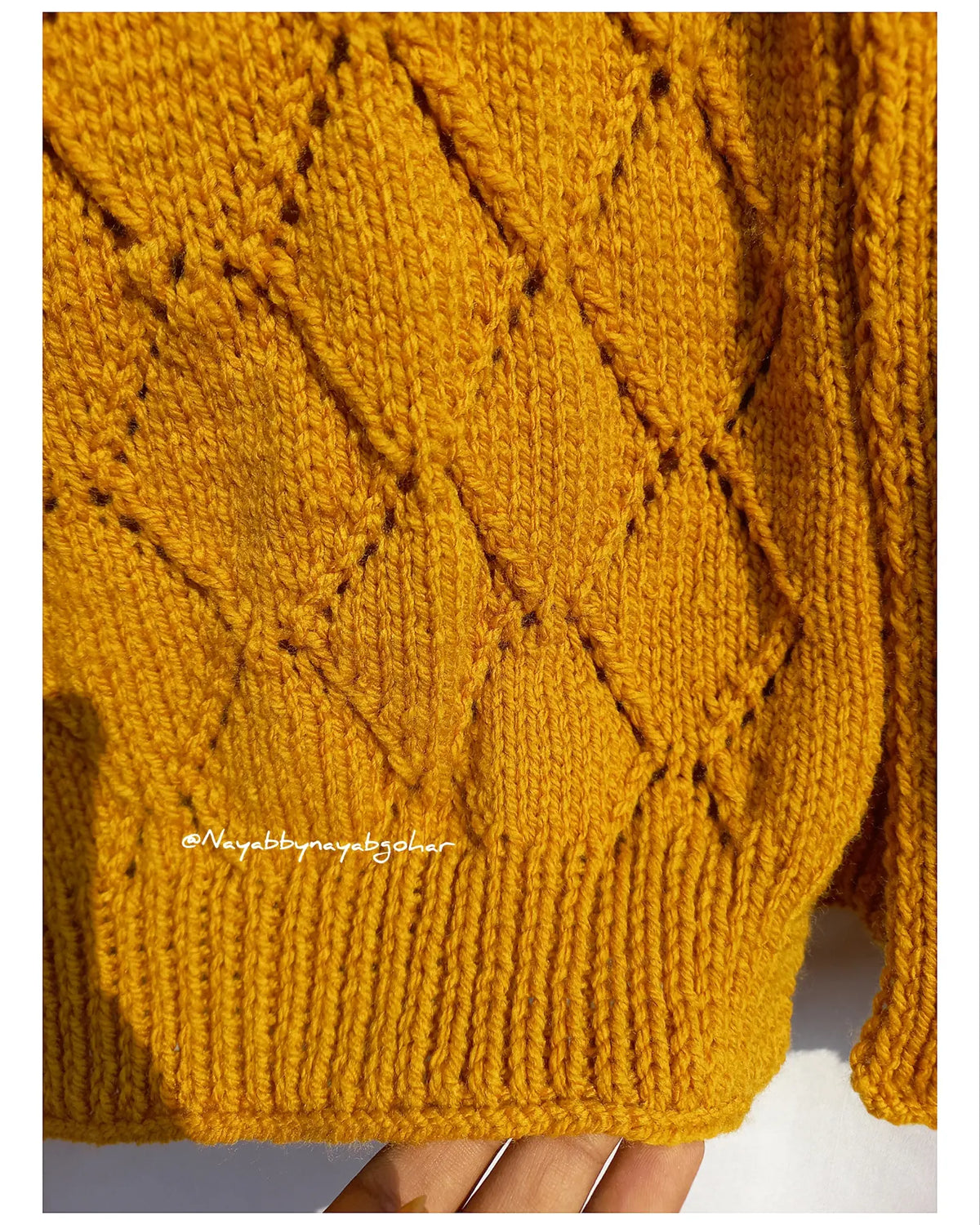 Diamond fillet cardigan
