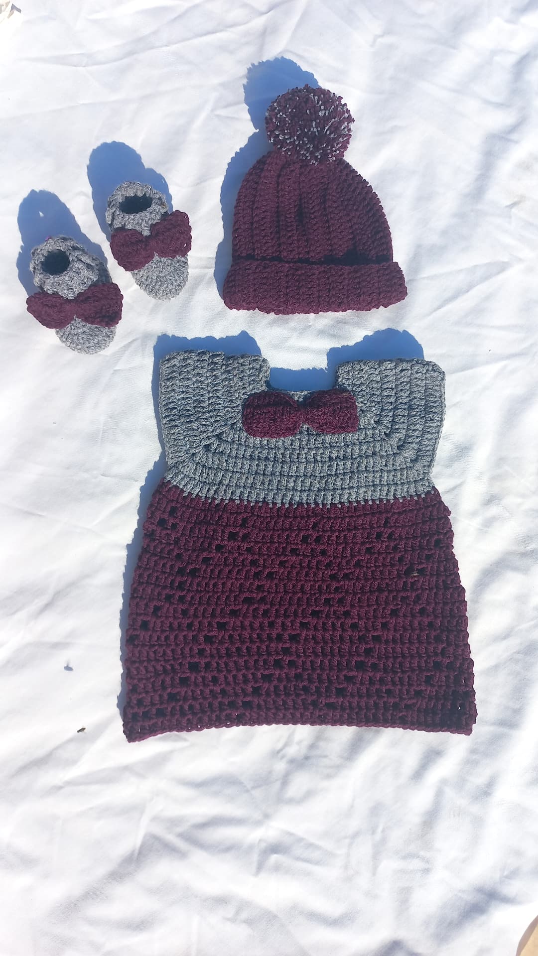 Diamond fillet frock set