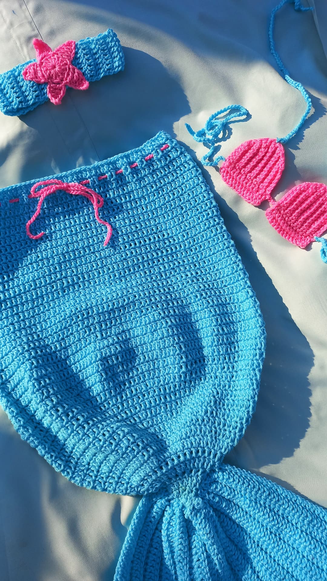 Mermaid tail cocoon set