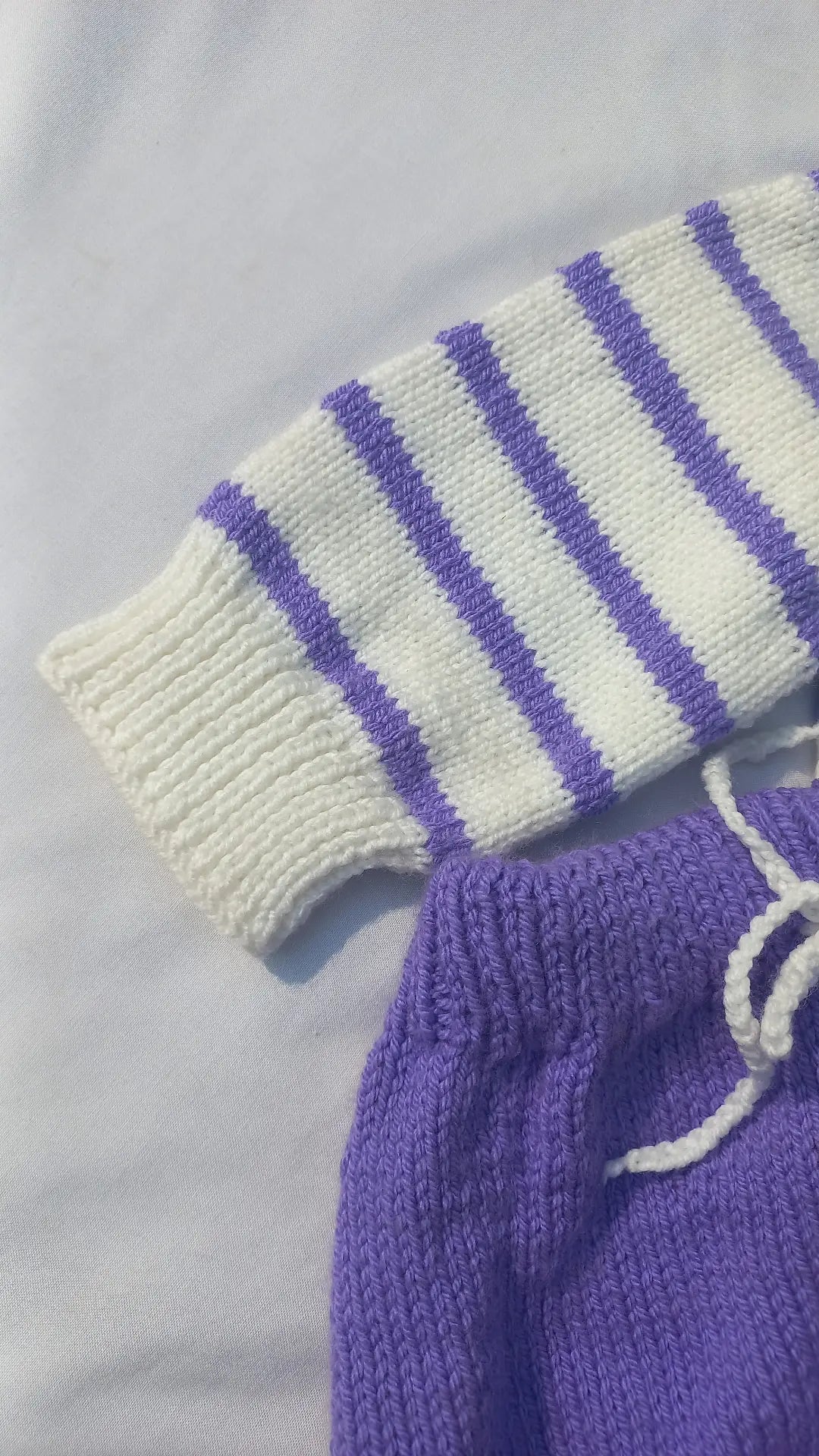 Lavender strip pajma set