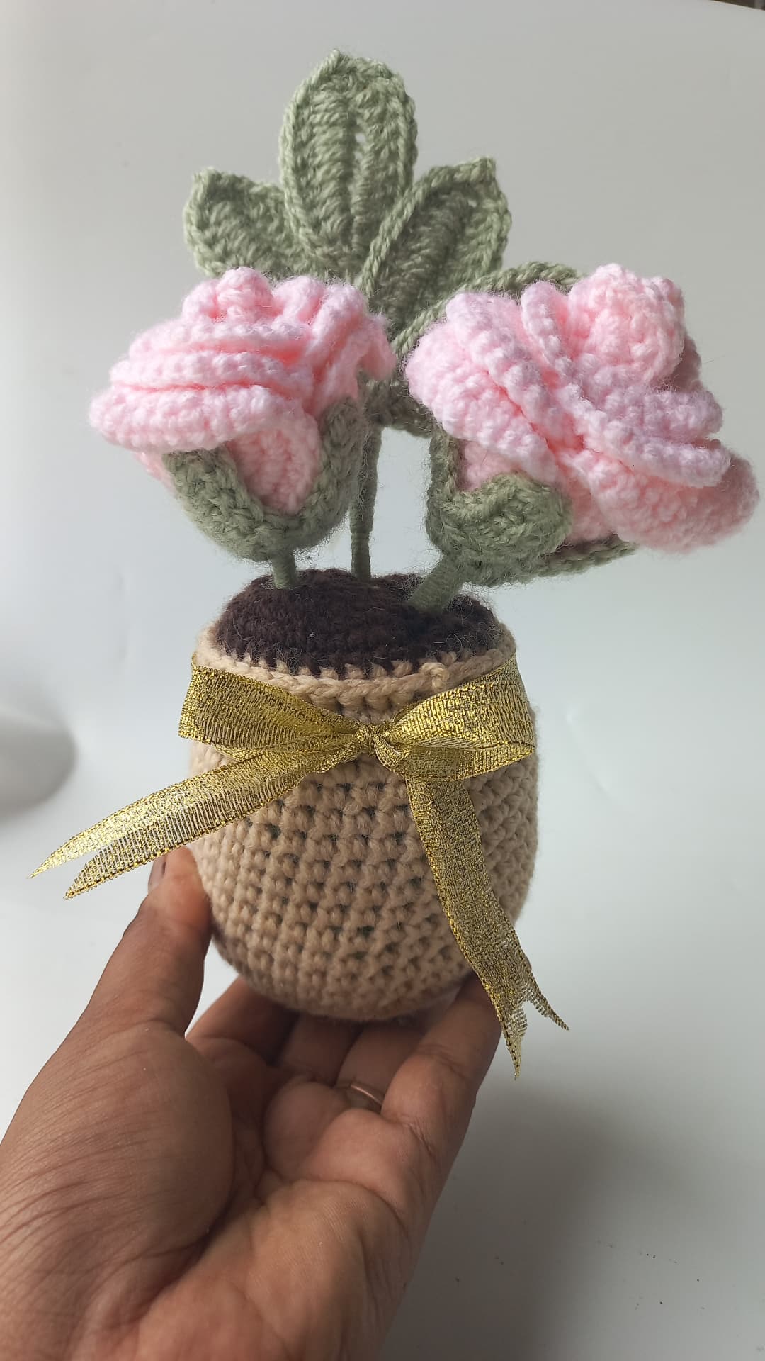 Blush Rose pot