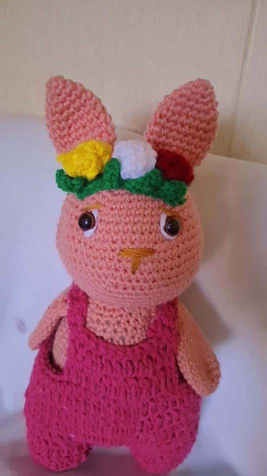 Pink Garland Bunny