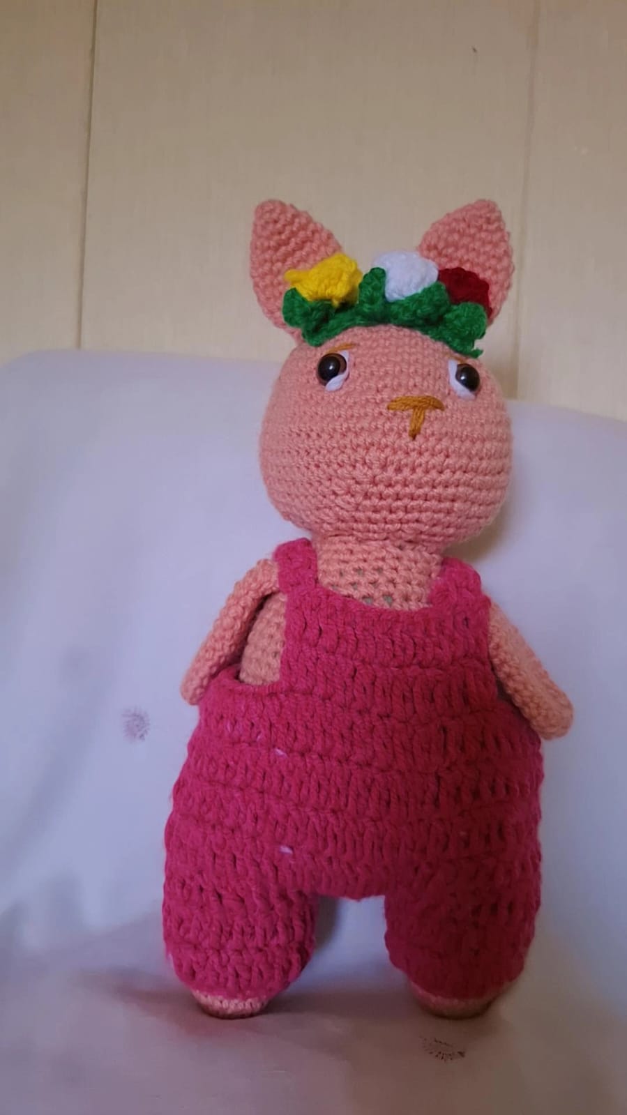 Pink Garland Bunny