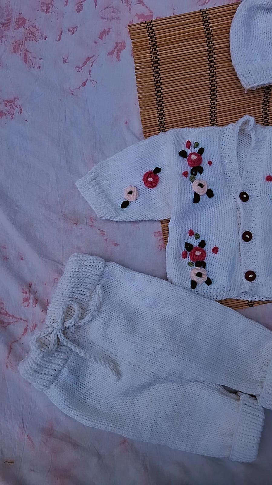 Floral cardigan set