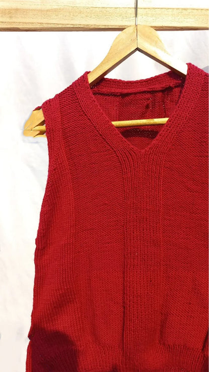 Maroon Basic Vest