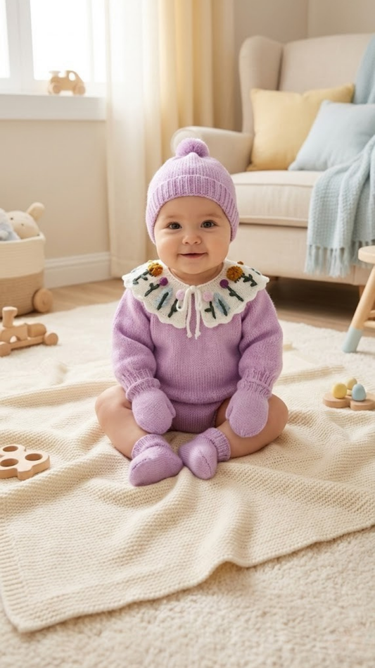 Lilac French Collar Jumper