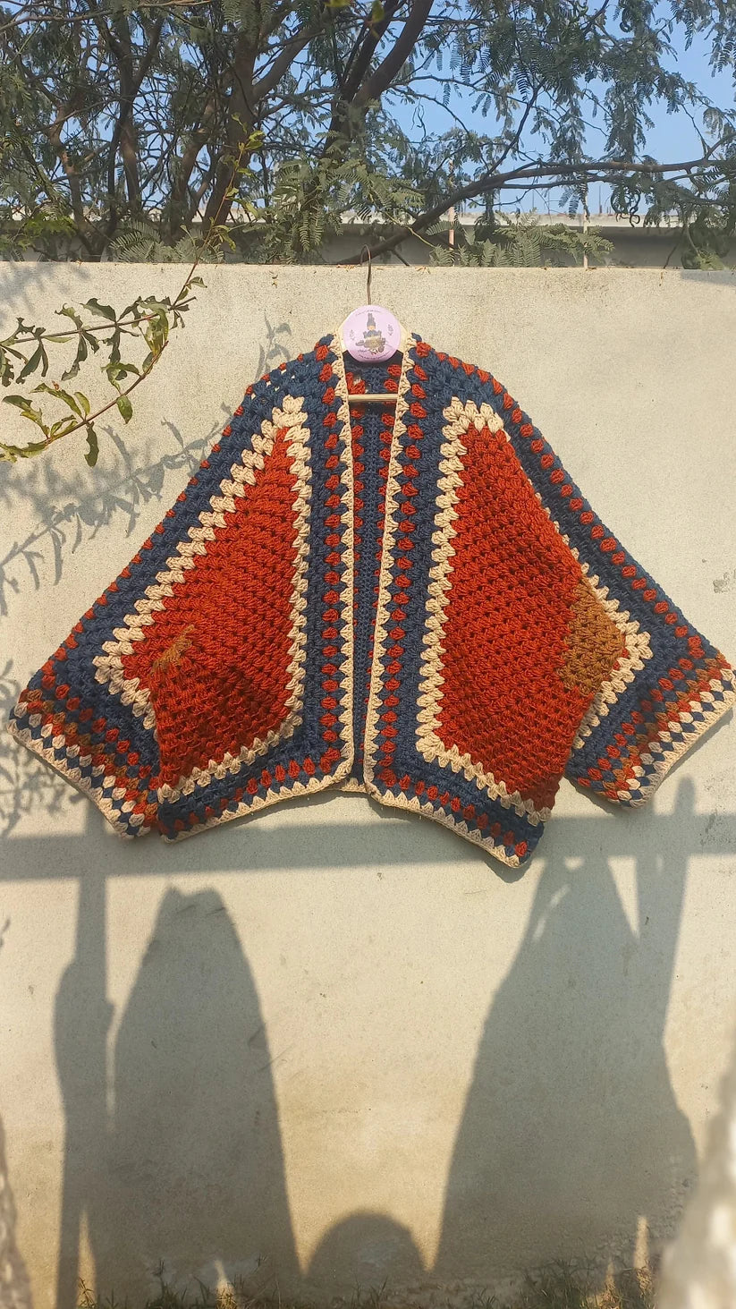 Hexi crochet cardigan