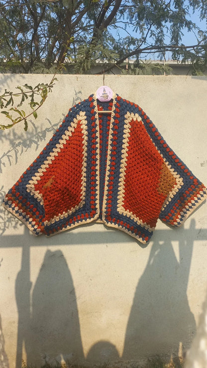 Hexi crochet cardigan