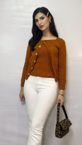 Rust Cardigan Set