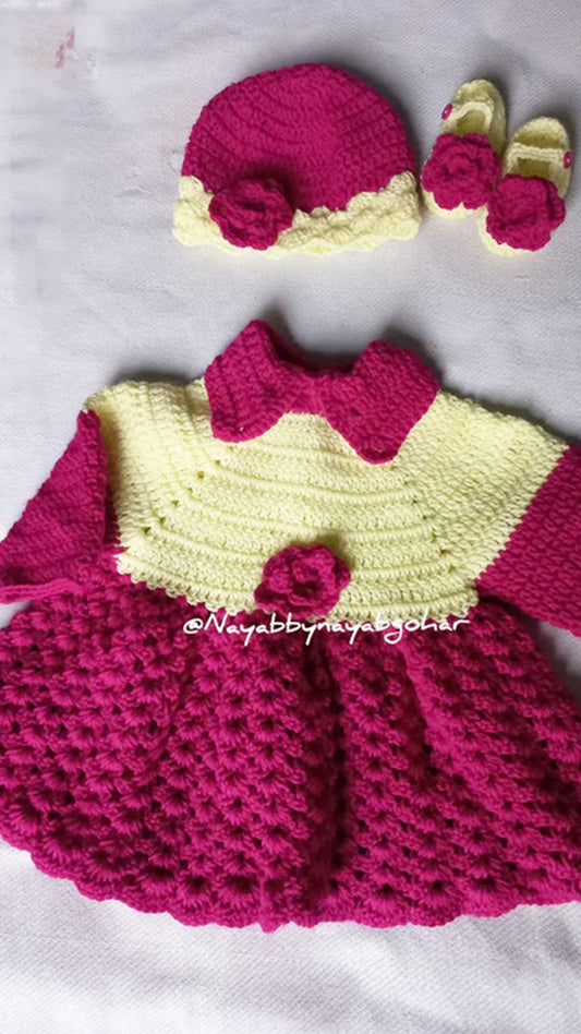 Collared frock set