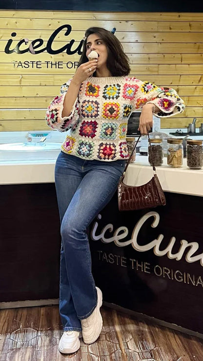 Color flutter jumper