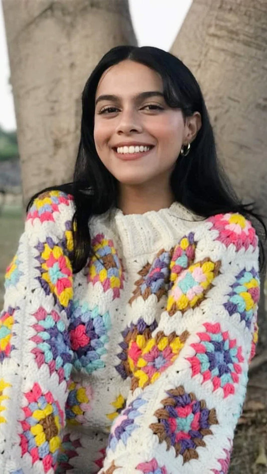 Color flutter jumper