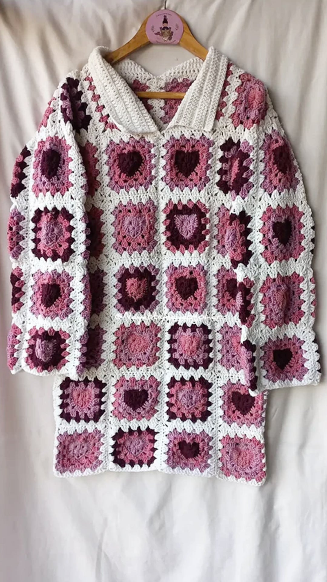 Crochet heart dress