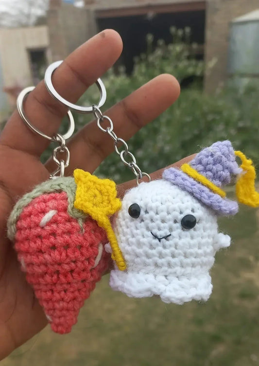 Gosht and strawberry keychain