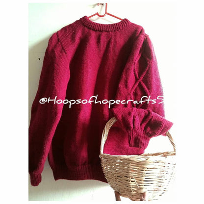 Diamond cables pullover