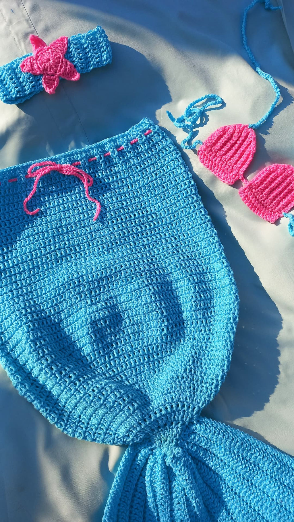 Mermaid tail cocoon set