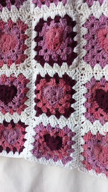 Crochet heart dress