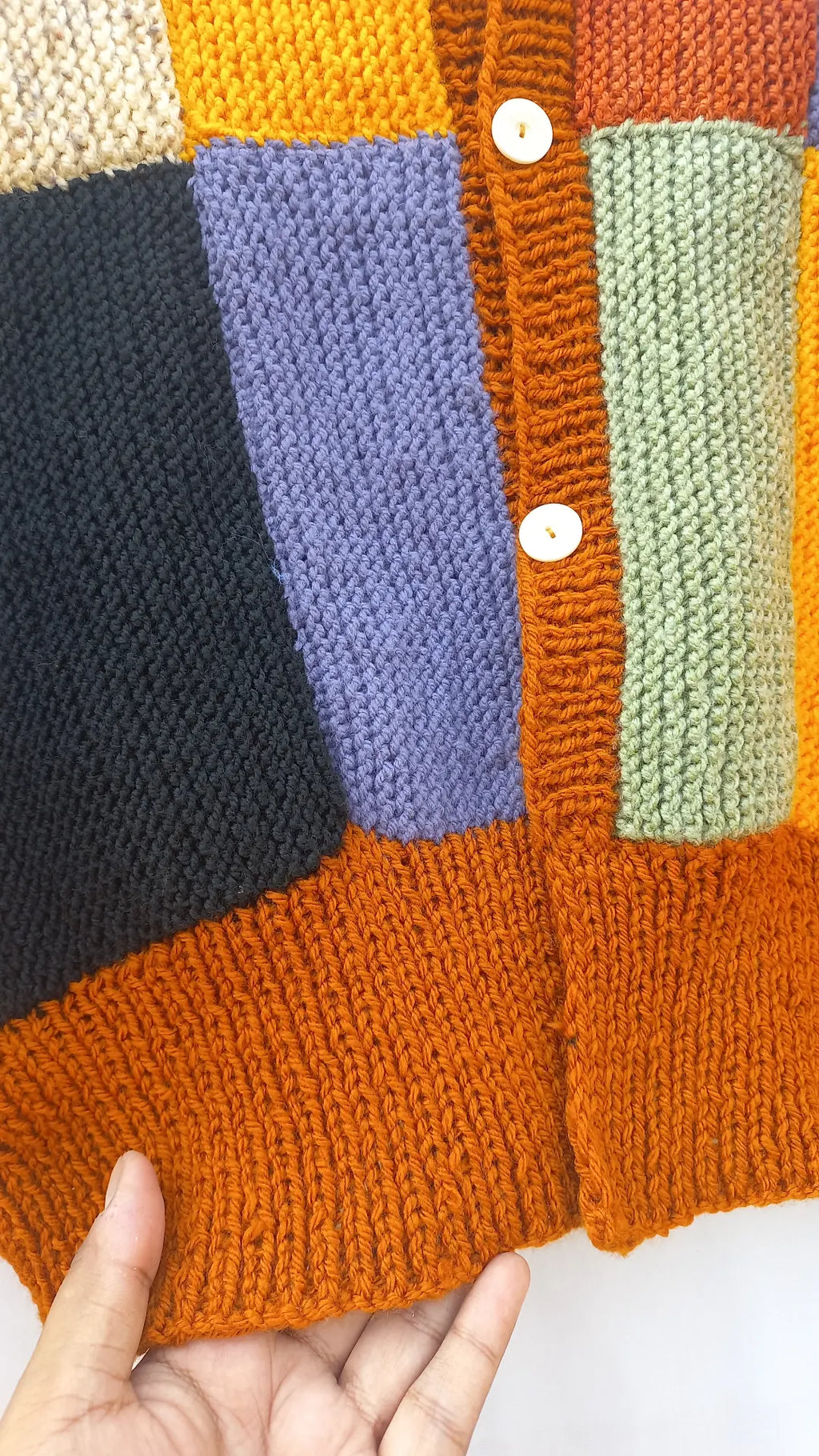 Patchwork knitted Cardigan