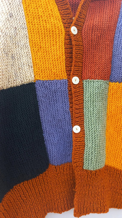 Patchwork knitted Cardigan