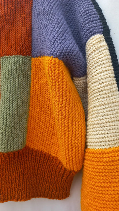Patchwork knitted Cardigan