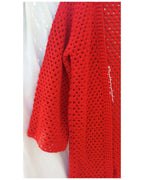 Valentines crochet cardigan