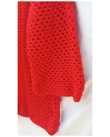 Valentines crochet cardigan