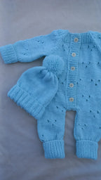 Eyelet romper set