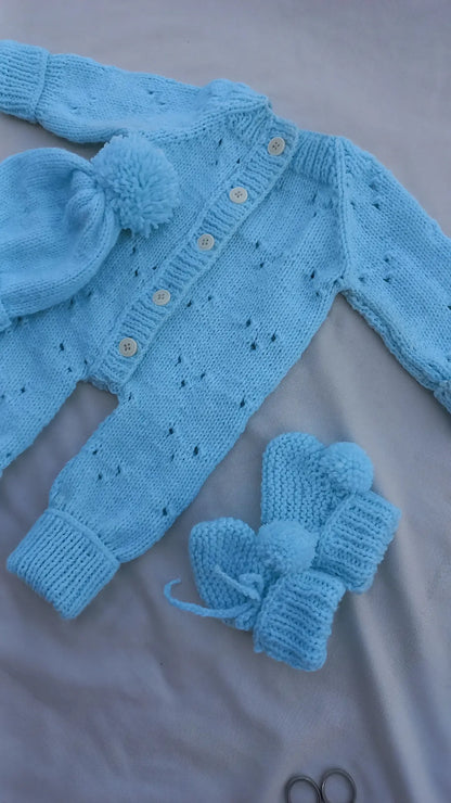 Eyelet romper set