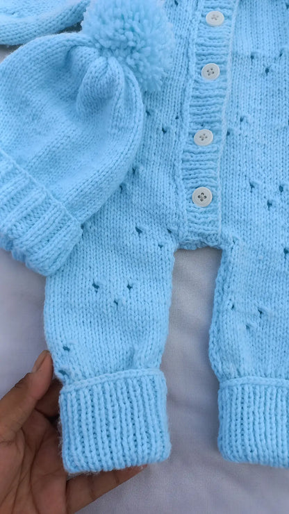 Eyelet romper set