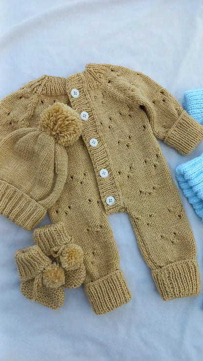 Eyelet romper set