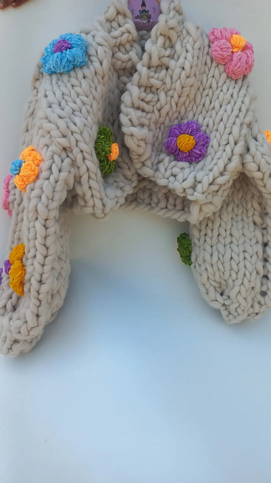 Chunky Blossom cardigan