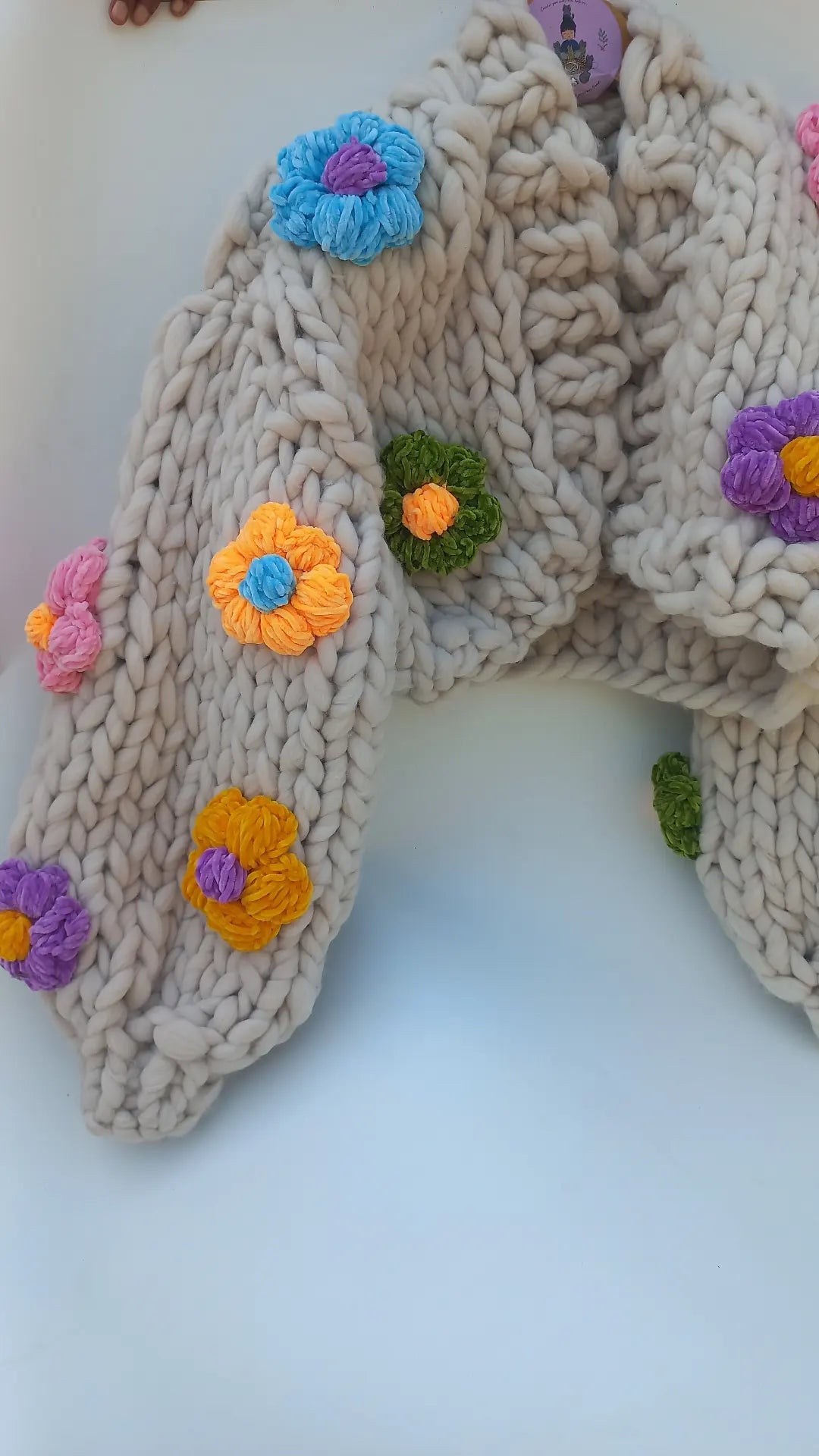 Chunky Blossom cardigan