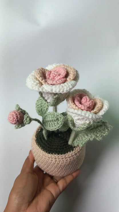 Pestal rose pot