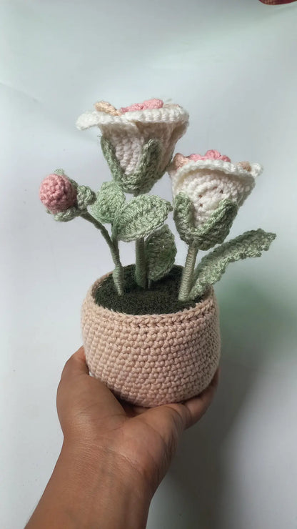 Pestal rose pot