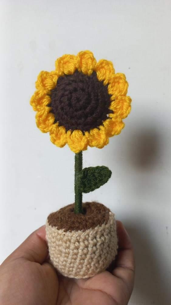 Sunflower pot