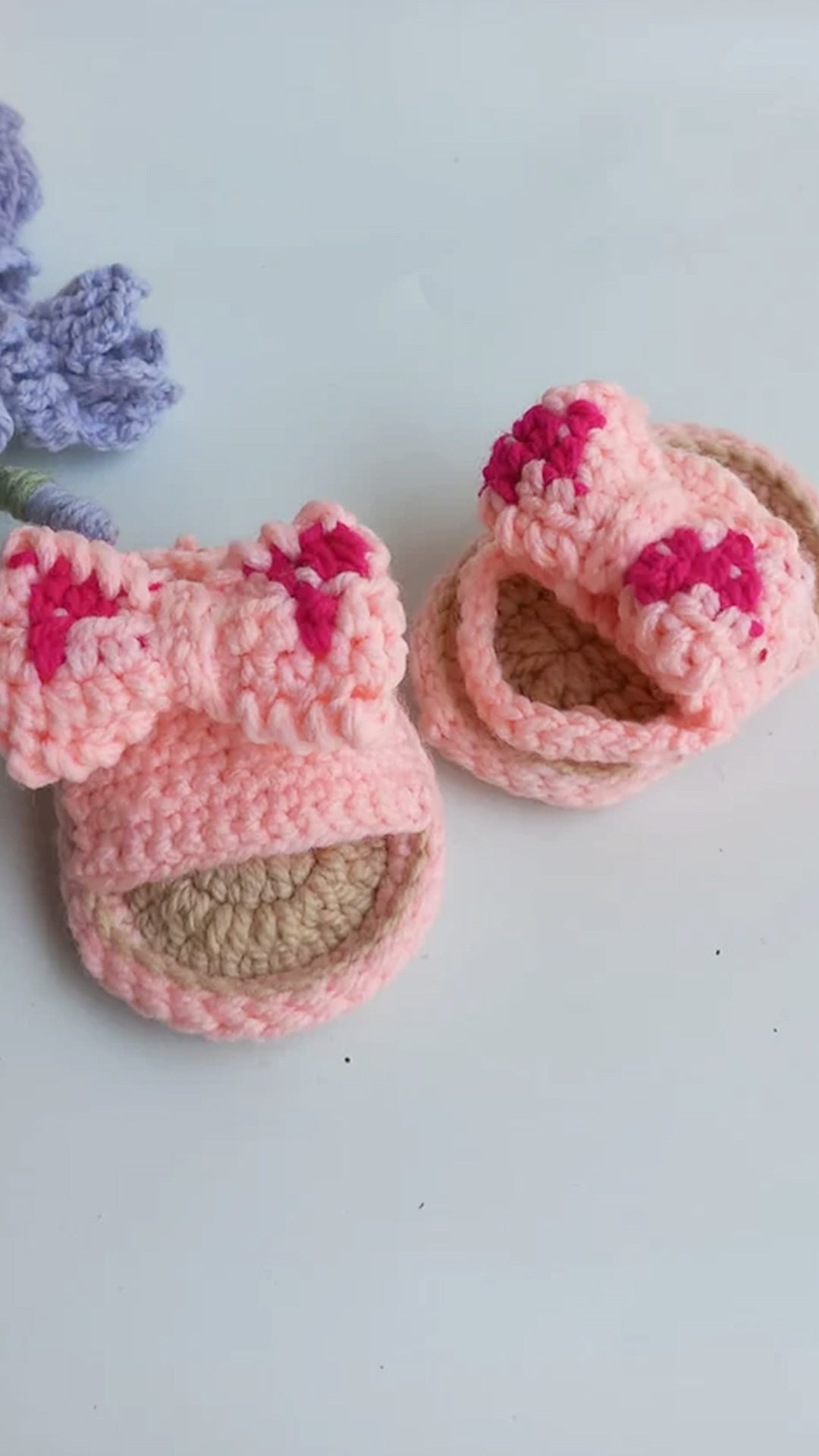 Peach tart sandals