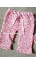 Pink shell frock set