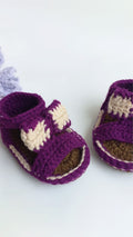 Plum fusion sandals
