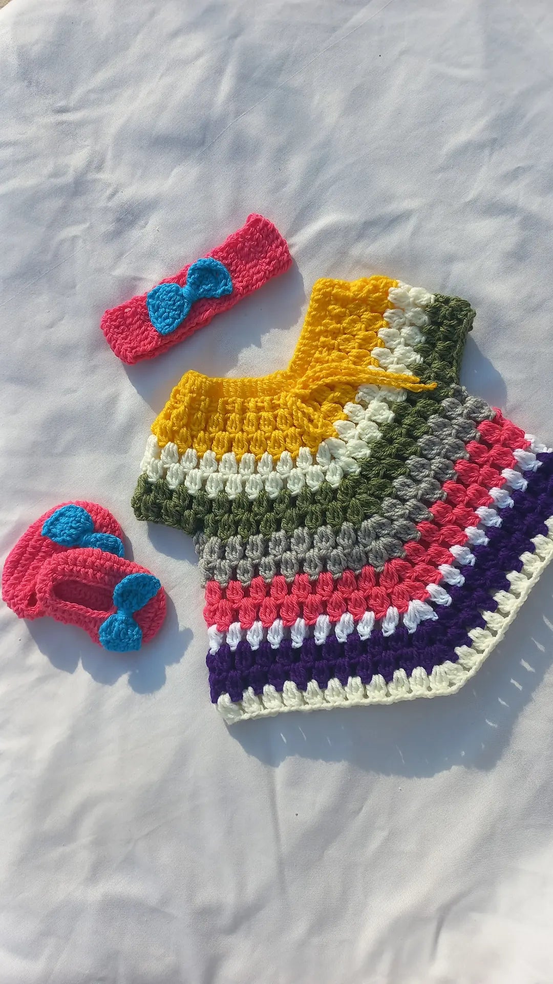Rainbow frock set
