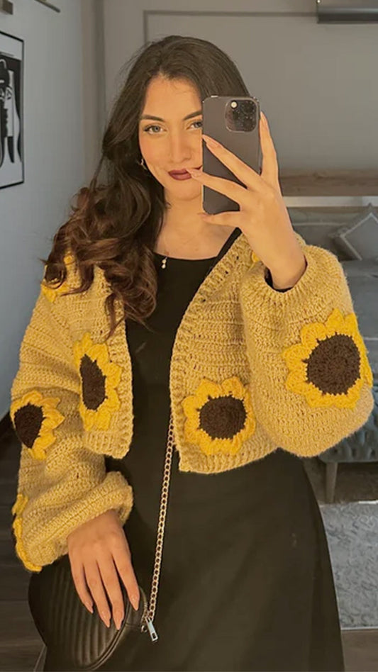 Sunflower Cropped cardigan