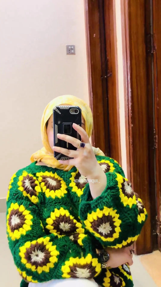 Sunflower sqaure Jumper