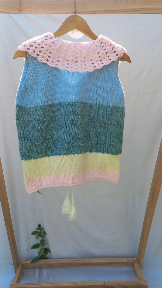 Ruffles & Rainbow Vest