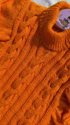 Frilled Cabled Vest
