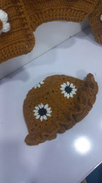 Golden Cardigan Set