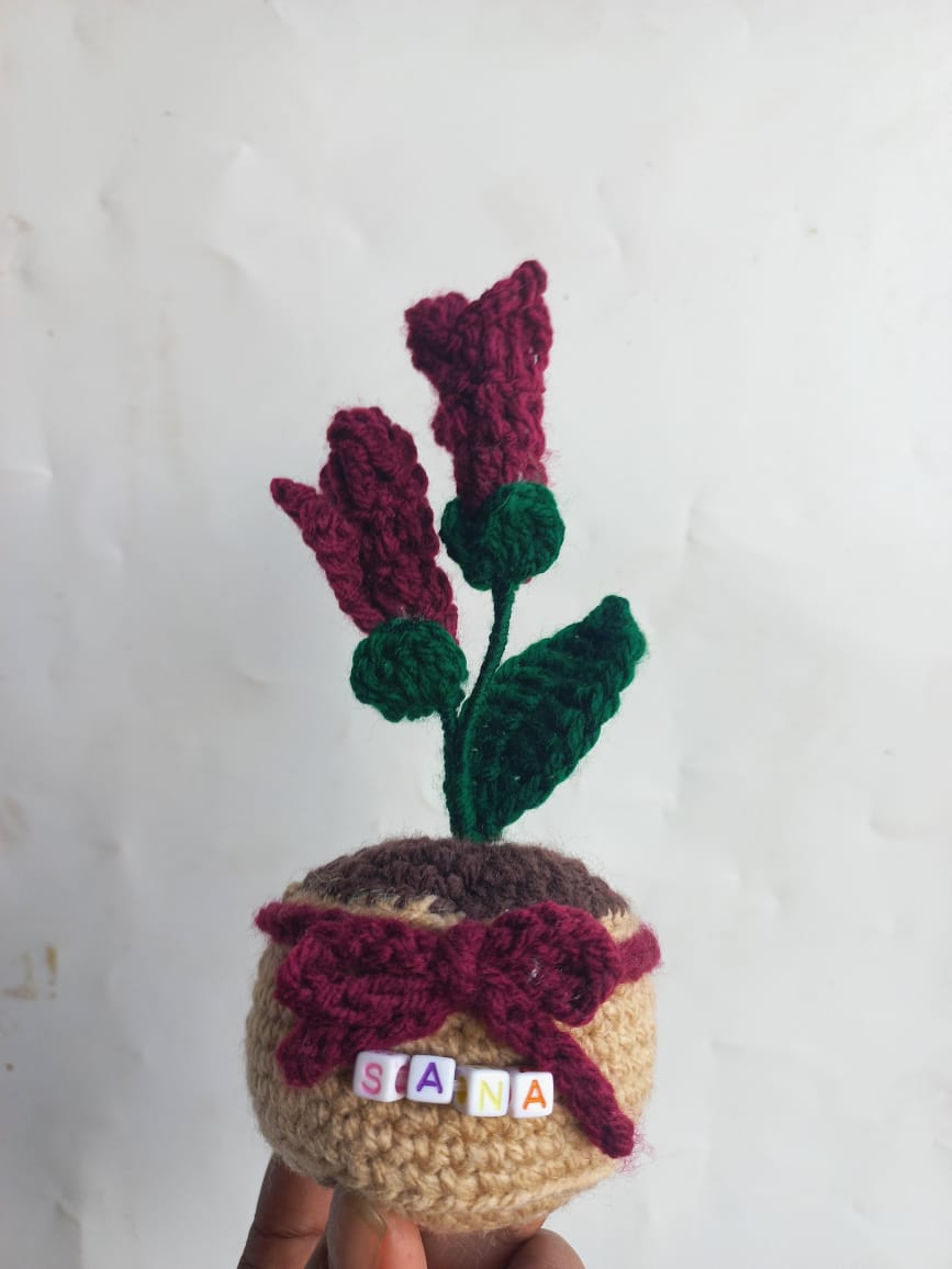 Ruby Fressia Pot