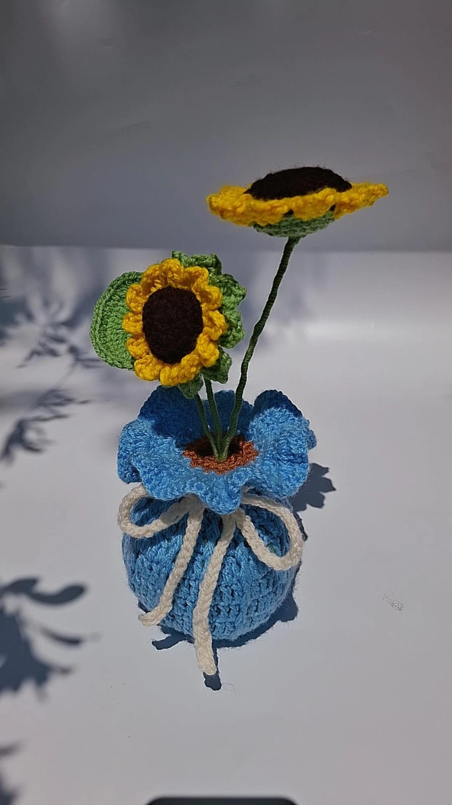 Crochet flower pots