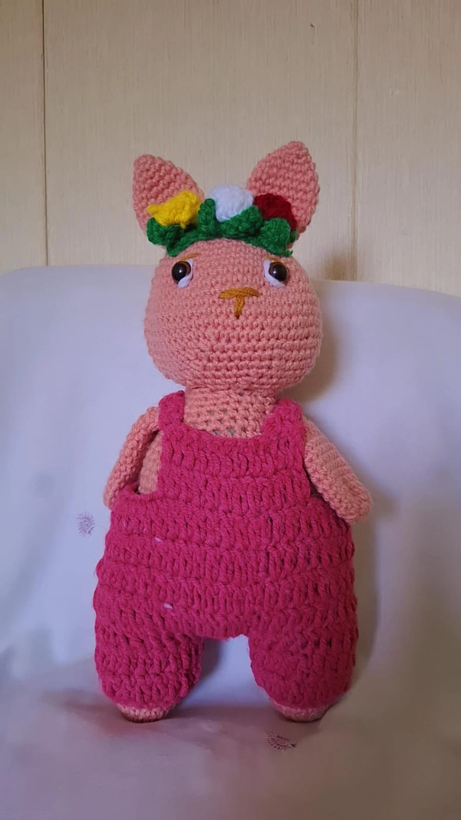 Pink Garland Bunny