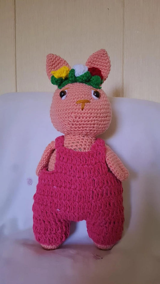Pink Garland Bunny