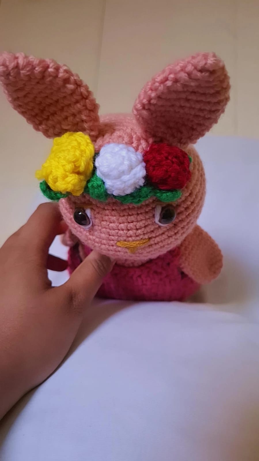 Pink Garland Bunny