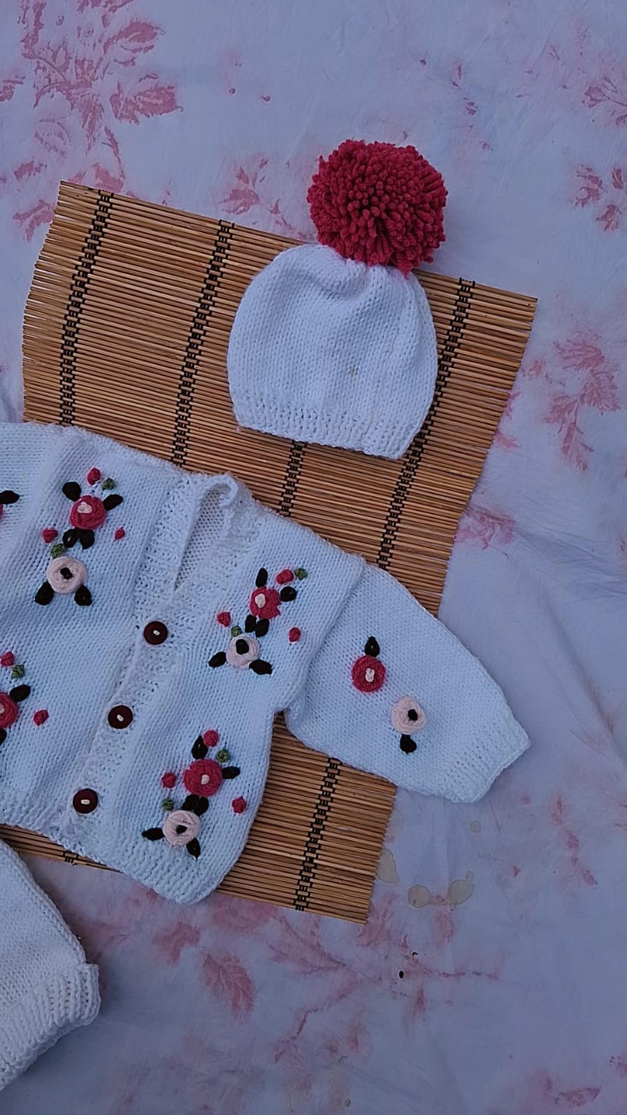Floral cardigan set